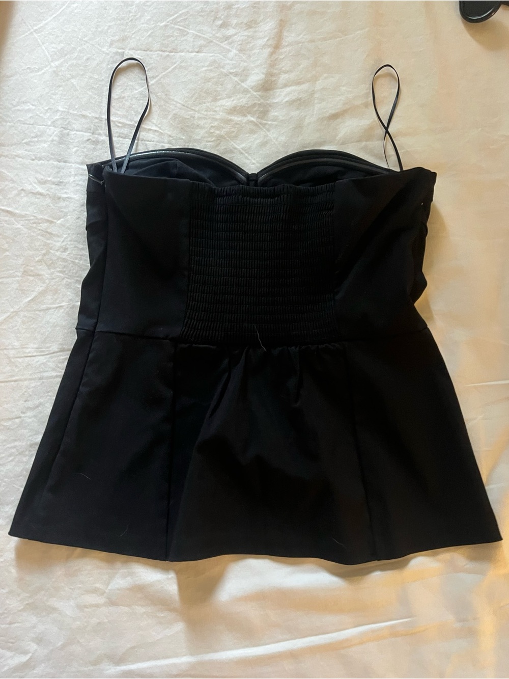 Black Strapless Top